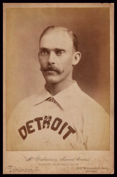 1886 Detroit Wolverines Tomlinson Cabinet Hardy Richardson